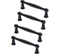 Комплект из 4 шт. Kerron ручка-скоба, 96 мм, RS-110-96 VBL, античный чёрный SET4(RS-110-96 VBL)