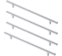 Комплект из 4 шт. Kerron ручка-рейлинг Ø12 мм, R-3020-256 SC, матовый хром SET4(R-3020-256 SC)