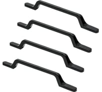 Комплект из 4 шт. Kerron ручка-скоба, 128 мм, S-2430-128 BL, матовый черный SET4(S-2430-128 BL)