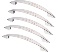 Комплект из 5 шт. Kerron, ручка-скоба 128 мм S-2131-128 SC, матовый хром SET5(S-2131-128 SC)