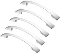Комплект из 5 шт. Kerron, ручка-скоба 128 мм S-2211-128, хром SET5(S-2211-128)
