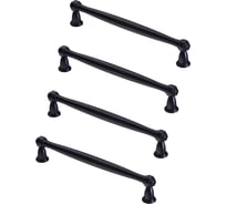 Комплект из 4 шт. Kerron ручка-скоба, 160 мм, RS-110-160 VBL, античный чёрный SET4(RS-110-160 VBL)