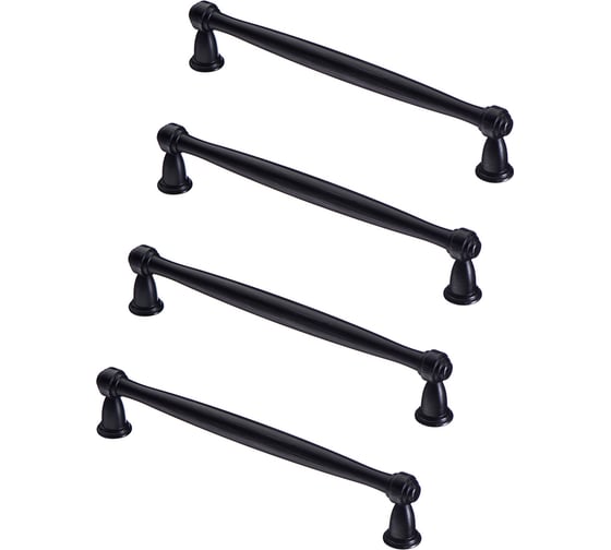 Комплект из 4 шт. Kerron ручка-скоба, 160 мм, RS-110-160 VBL, античный чёрный SET4(RS-110-160 VBL)