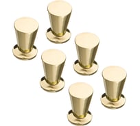 Комплект из 6 шт. Kerron ручка-кнопка, золото, K-1010 OT SET6(K-1010 OT)