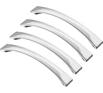 Комплект из 4 шт. Kerron, ручка-скоба 128 мм S-4011-128, хром SET4(S-4011-128)