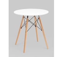 Стол для кухни обеденный Стул Груп круглый EAMES DSW NEW D 70, белый T001-70