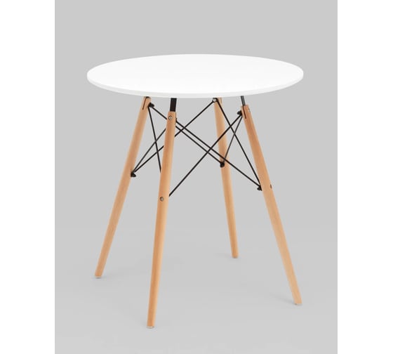Стол для кухни обеденный Стул Груп круглый EAMES DSW NEW D 70, белый T001-70