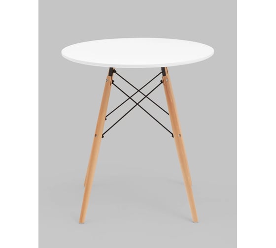 Стол для кухни обеденный Стул Груп круглый EAMES DSW NEW D 70, белый T001-70