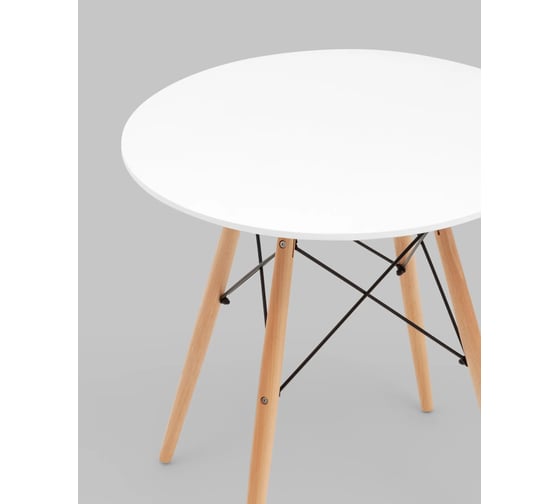 Стол для кухни обеденный Стул Груп круглый EAMES DSW NEW D 70, белый T001-70