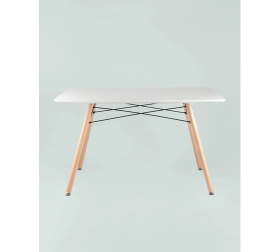 Стол для кухни обеденный Стул Груп прямоугольный Лондон DSW 120x80, белый LONDON WHITE v.2