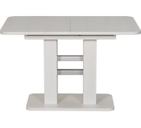 Раздвижной стол Leset Гранд Наварра Белая/Алюминий 6155-5765