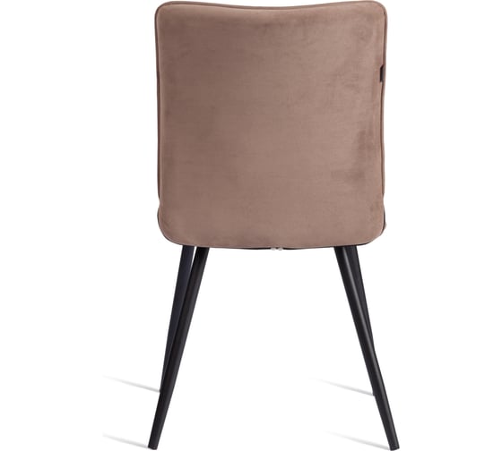 Стул обеденный Tetchair Bari разборный, ткань велюр, 44x60x91, бежевый/черный, (Porsche 5) 21655