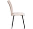 Стул обеденный Tetchair Bari разборный, ткань велюр, 44x60x91, молочный/черный, (Porsche 2) 21653 3