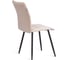 Стул обеденный Tetchair Bari разборный, ткань велюр, 44x60x91, молочный/черный, (Porsche 2) 21653 4