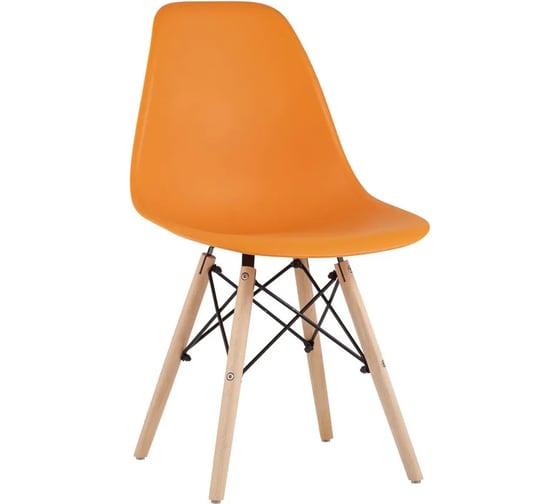 Стул для кухни обеденный Стул Груп EAMES, оранжевый комплект 4 стула Y801-V SEAT orange BOX