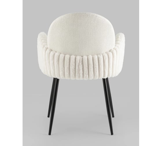 Стул для кухни обеденный Стул Груп Wave Stripes, букле серый VC006 0917-0025/Fl-151 seat