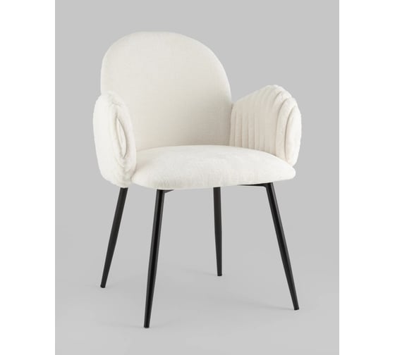 Стул для кухни обеденный Стул Груп Wave Stripes, букле светло-серый VC006 0917-0855/Fl-110 seat