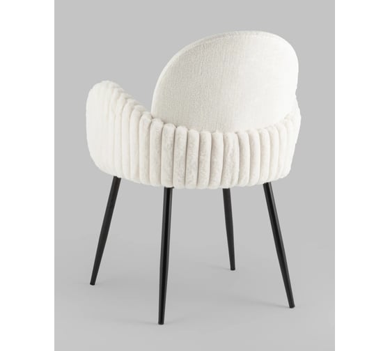 Стул для кухни обеденный Стул Груп Wave Stripes, букле светло-серый VC006 0917-0855/Fl-110 seat