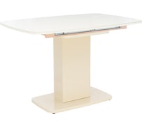 Раздвижной стол Leset Денвер 1Р лак/глянцевое стекло капучино 4255-1446