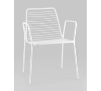 Стул для кухни обеденный Стул Груп с подлокотниками Дели металл белый LV-107-9016