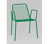 Стул для кухни обеденный Стул Груп с подлокотниками Дели металл зеленый LV-107-6029