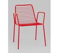Стул для кухни обеденный Стул Груп с подлокотниками Дели металл красный LV-107-3024