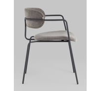 Стул для кухни обеденный Стул Груп Дженни букле темно-серый каркас антрацитово-серый муар комплект 2 стула AV 469-Cl995-7016T BOX