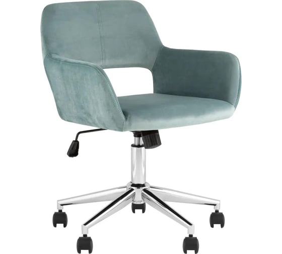 Кресло компьютерное Стул Груп ROSS, велюр, серо-зеленый ROSS CHROME VELVET Olive 61