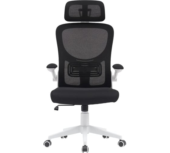 Кресло компьютерное офисное Стул Груп TopChairs Airone, белый, с черной сеткой D-502-1 black 1