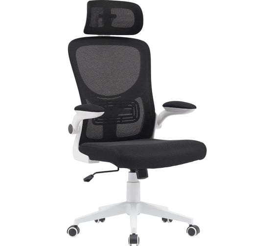 Кресло компьютерное офисное Стул Груп TopChairs Airone, белый, с черной сеткой D-502-1 black