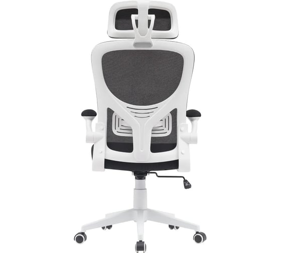 Кресло компьютерное офисное Стул Груп TopChairs Airone, белый, с черной сеткой D-502-1 black