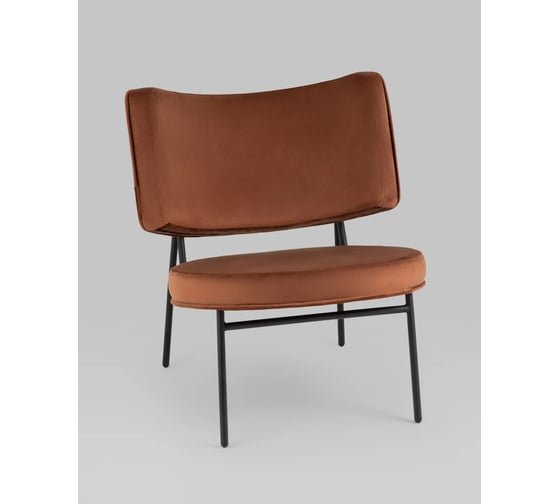 Кресло Стул Груп District Lounge велюр шоколадный LV-101-H23-01