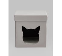 Пуф складной Стул Груп Store Pet с ящиком, серый комплект 4 пуфа HS-PT55 V15 BOX