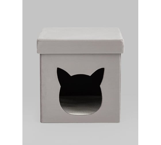 Пуф складной Стул Груп Store Pet с ящиком, серый комплект 4 пуфа HS-PT55 V15 BOX 1