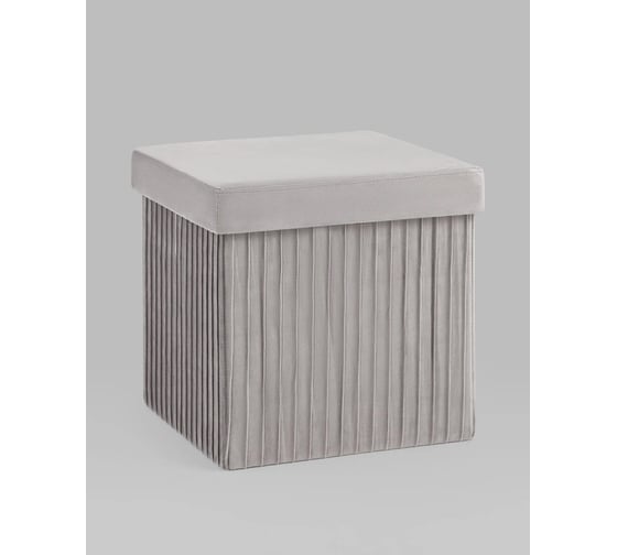 Пуф складной Стул Груп Store Square с ящиком, серый HS15-F12 V15