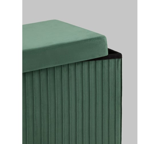 Пуф складной Стул Груп Store Square с ящиком, зеленый комплект 4 пуфа HS15-F12 V65 BOX