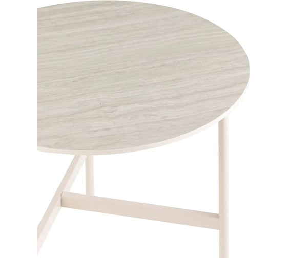 Столик журнальный Стул Груп круглый Make, кремовый HPL пластик B-3052-1 7458-06 creamy 68