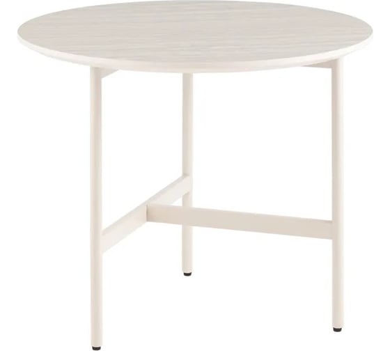Столик журнальный Стул Груп круглый Make, кремовый HPL пластик B-3052-1 7458-06 creamy 68