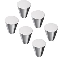 Ручка-кнопка Kerron Комплект из 6 шт, хром, K-1030 SET6(K-1030)