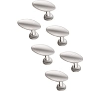 Ручка-кнопка Kerron Комплект из 6 шт, матовый хром, K-1040 SC SET6(K-1040 SC)