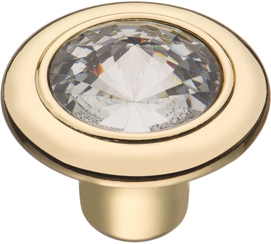 Ручка-кнопка Kerron Комплект из 5 шт с кристаллами, золото, CRL35 OT SET5(CRL35 OT) 1