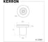 Ручка-кнопка Kerron Комплект из 4 шт, матовый черный, K-2390 BL SET4(K-2390 BL) 2