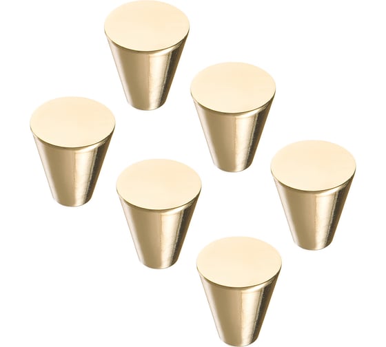 Ручка-кнопка Kerron Комплект из 6 шт, золото, K-1030 OT SET6(K-1030 OT) 1