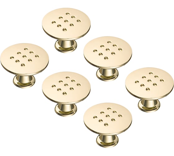 Ручка-кнопка Kerron Комплект из 6 шт, золото, K-1060 OT SET6(K-1060 OT) 1