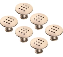 Ручка-кнопка Kerron Комплект из 6 шт, античная бронза, K-1060 AB SET6(K-1060 AB)