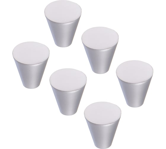 Ручка-кнопка Kerron Комплект из 6 шт, матовый хром, K-1030 SC SET6(K-1030 SC)