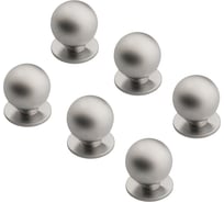 Ручка-кнопка Kerron Комплект из 6 шт, хром, K-1120 SET6(K-1120)