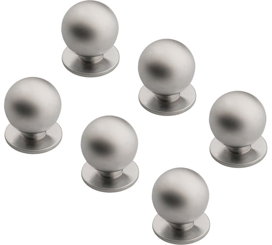 Ручка-кнопка Kerron Комплект из 6 шт, хром, K-1120 SET6(K-1120) 1