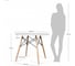 Стол BRADEX Eames белый, 90 см FR 0051 3