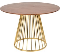 Стол BRADEX Liverpool 110см, орех с золотистыми ножками FR 0317